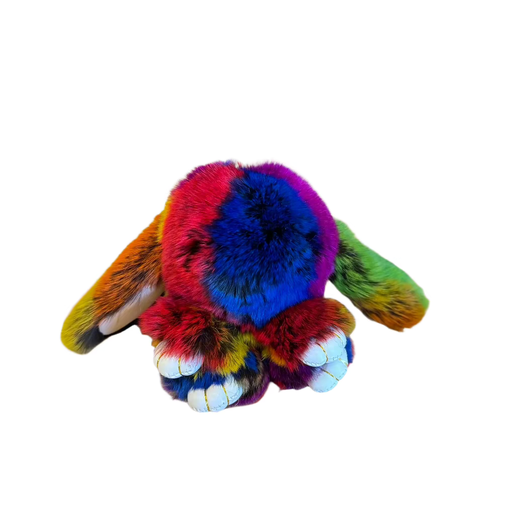 Bunny Plush Toy - Authentic Rabbit Fur – Minnesota Trapline Products