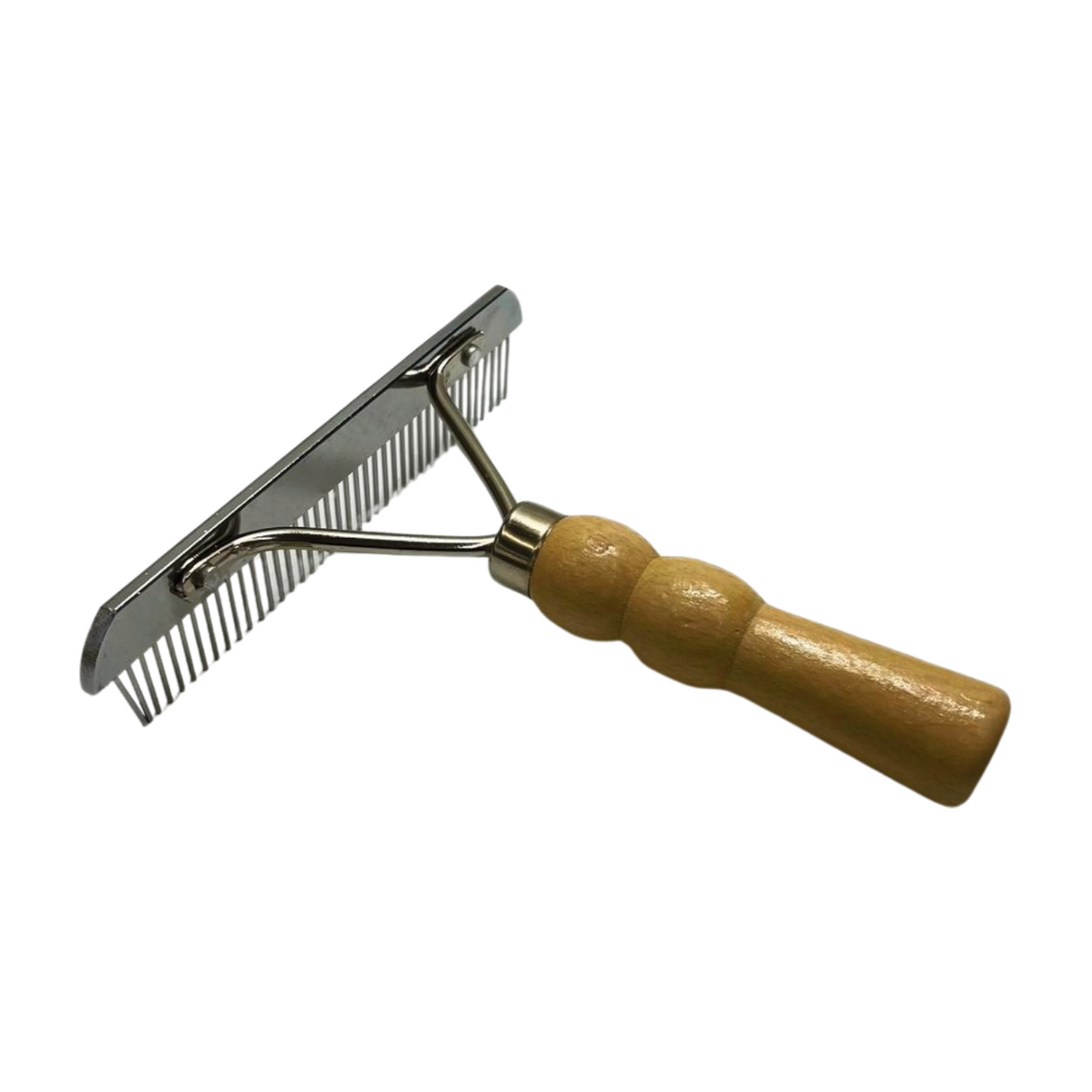 Fur Grooming Comb - Wood Handle