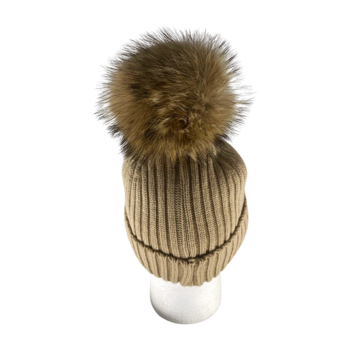 Fur Pom-Pom Beanie