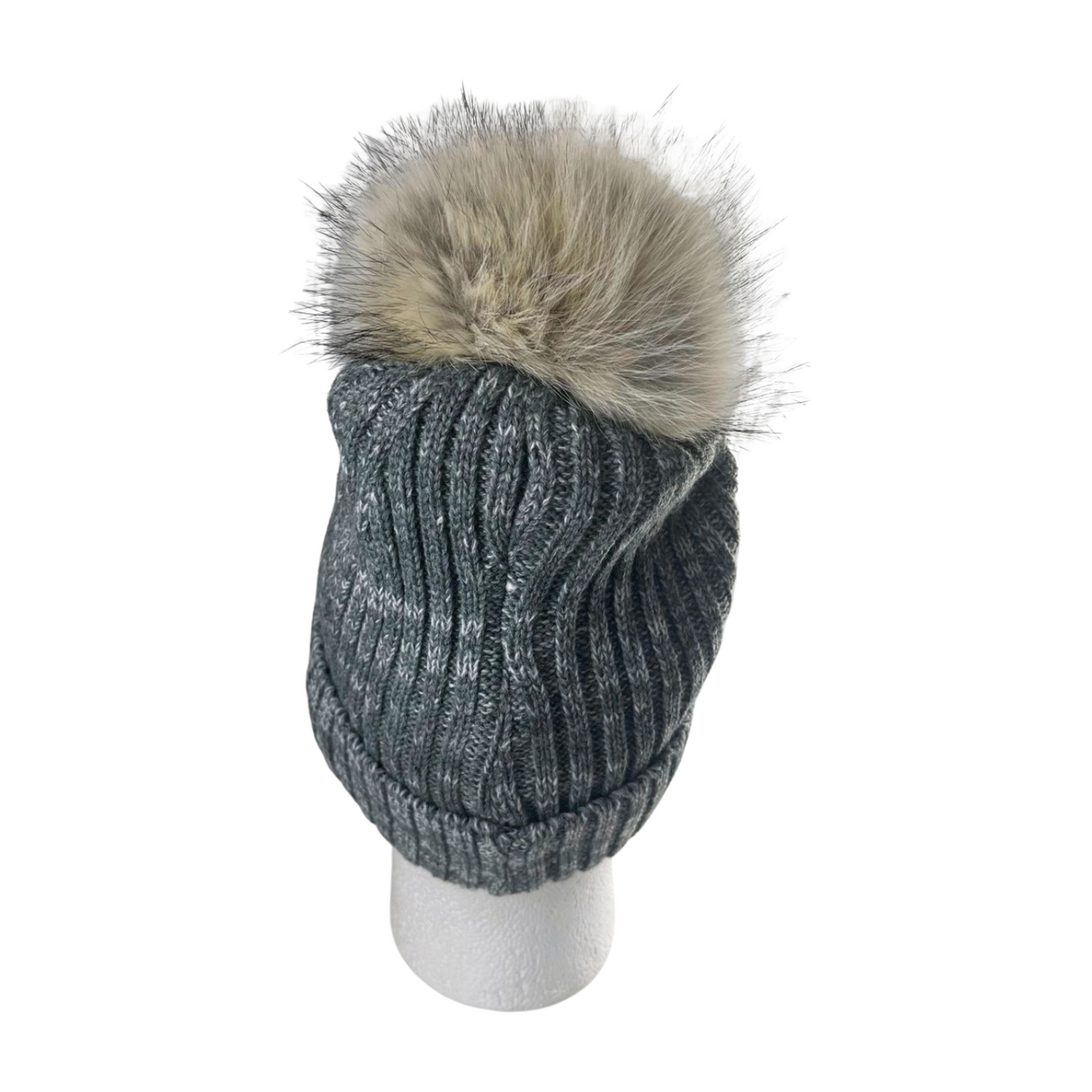Fur Pom-Pom Beanie