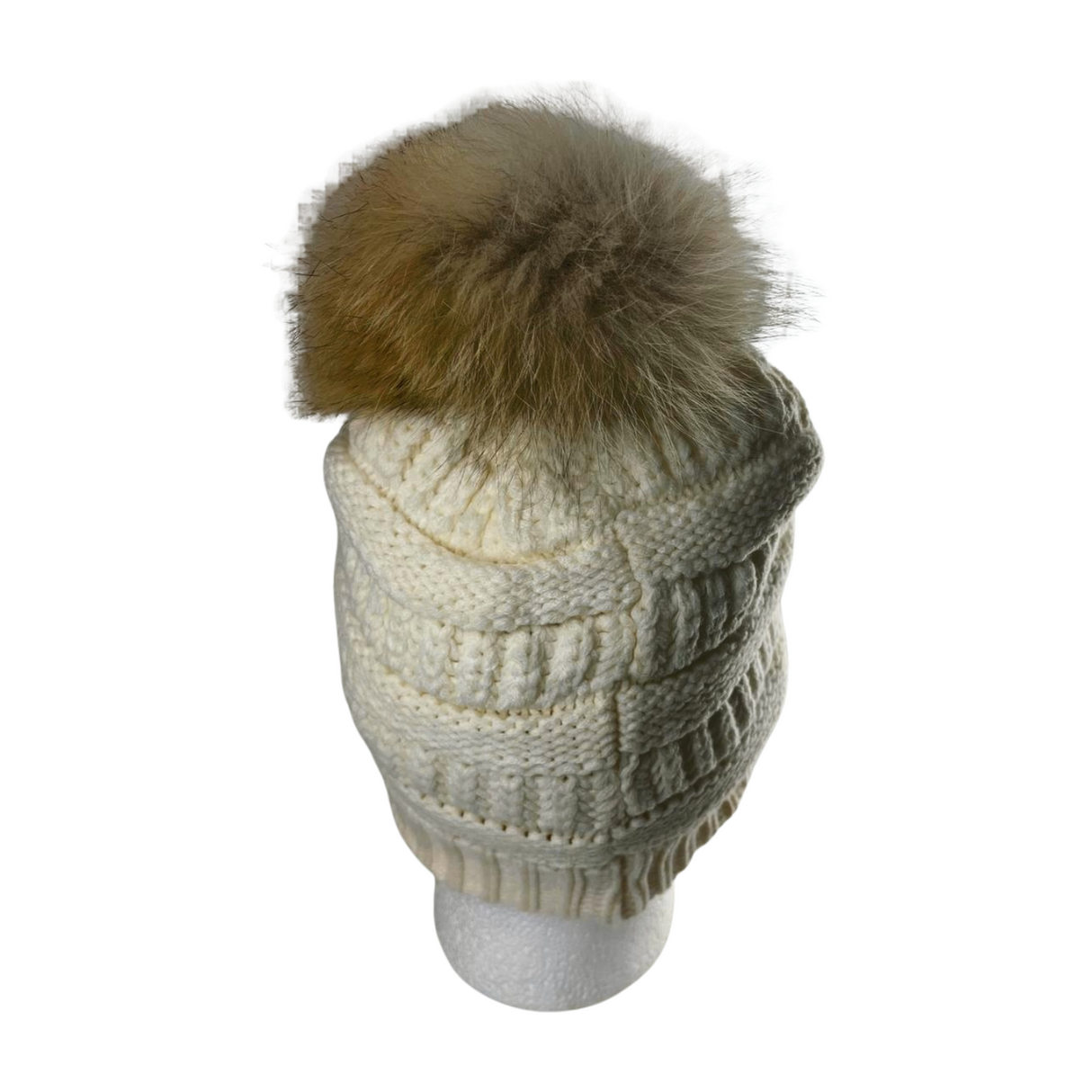 Fur Pom-Pom Beanie