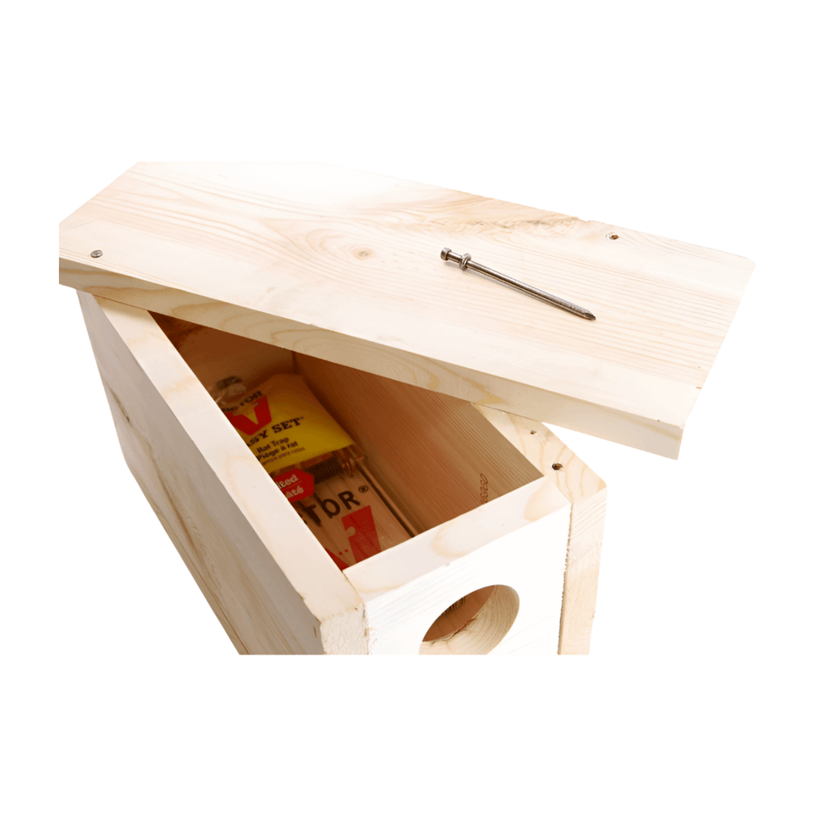 Wooden Weasel Box Complete – Minnesota Trapline Products
